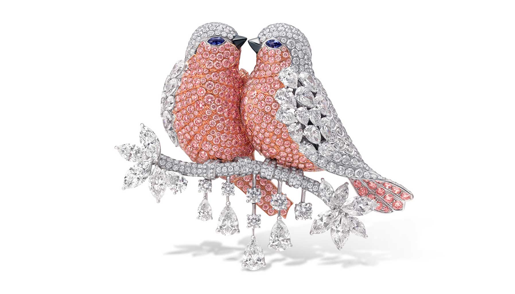 Graff gets chirpy with a love birds' brooch