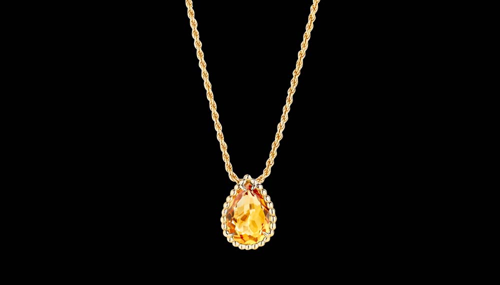 Gold citrine necklace, Boucheron Serpent Boheme collection