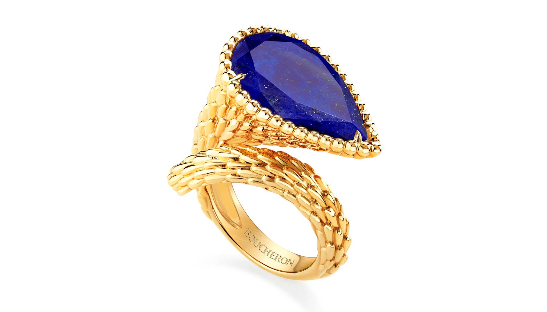 Lapis lazuli ring, Boucheron Serpent Boheme collection