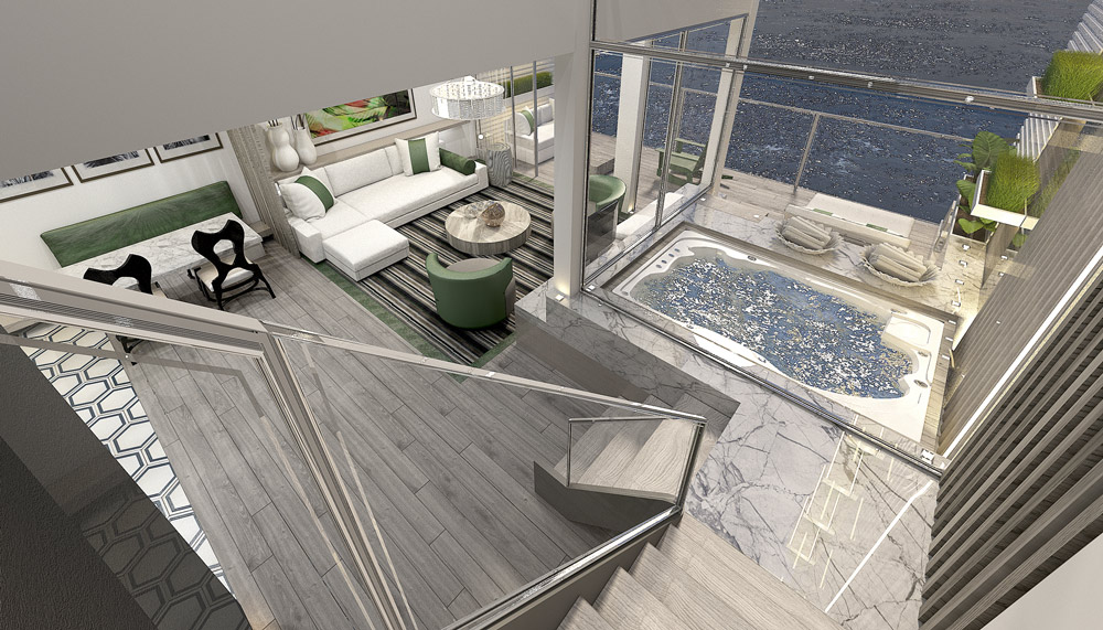 jacuzzi on board a cruise