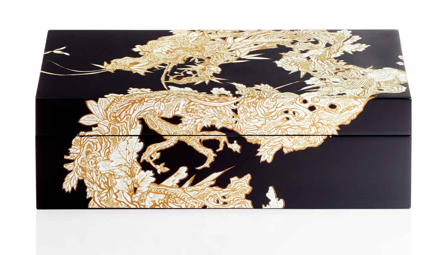 This Shanghai Tang Carved Dragon Humidor