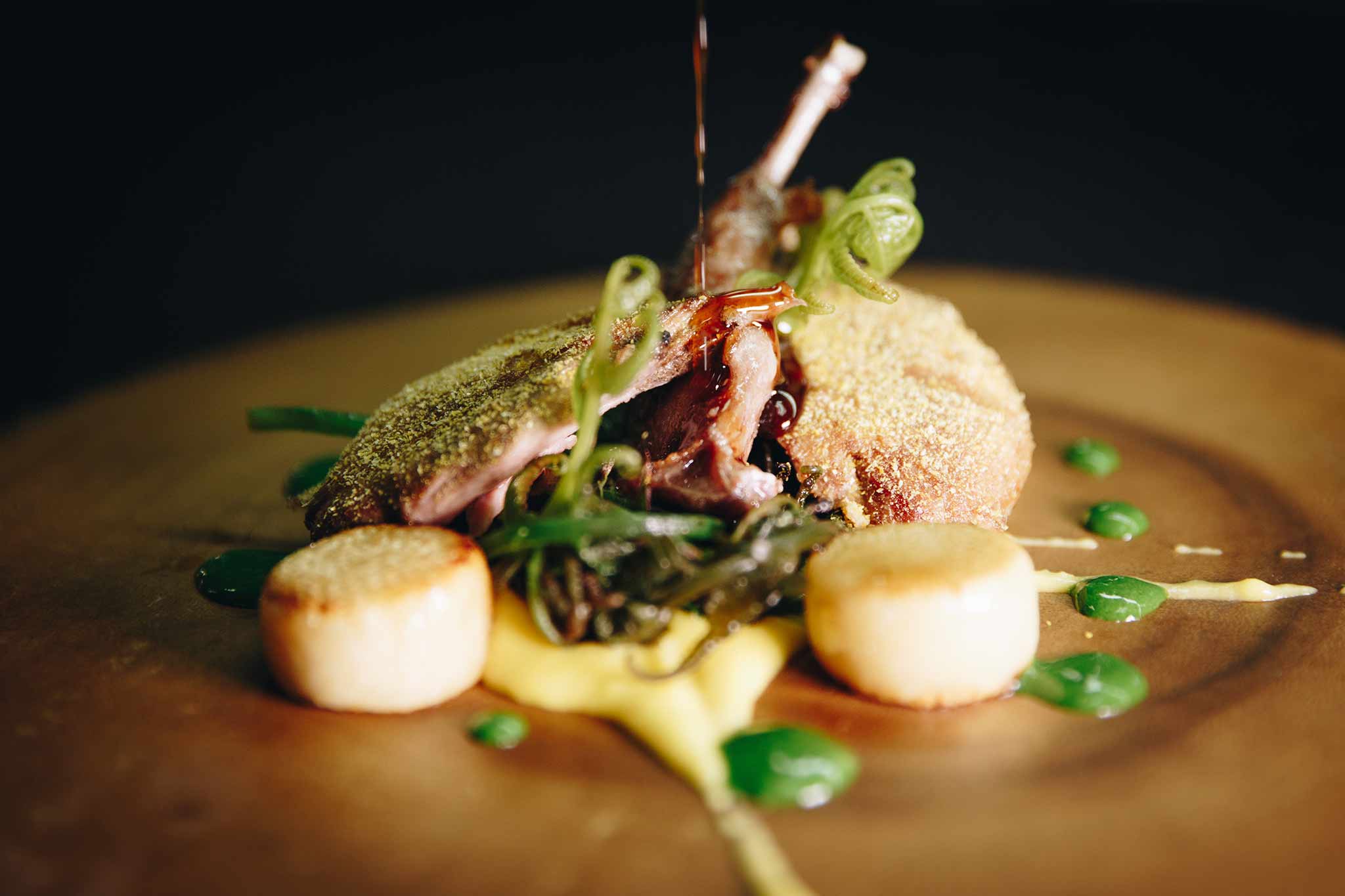 Scallop dish, Trisara, Phuket