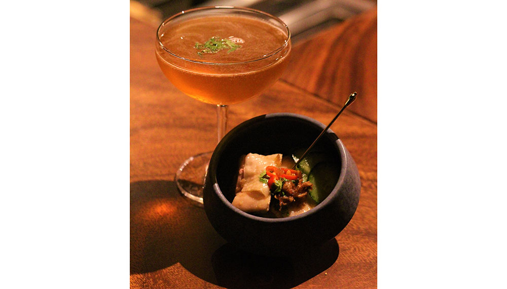 Amrith, Hainanese chicken rice cocktail