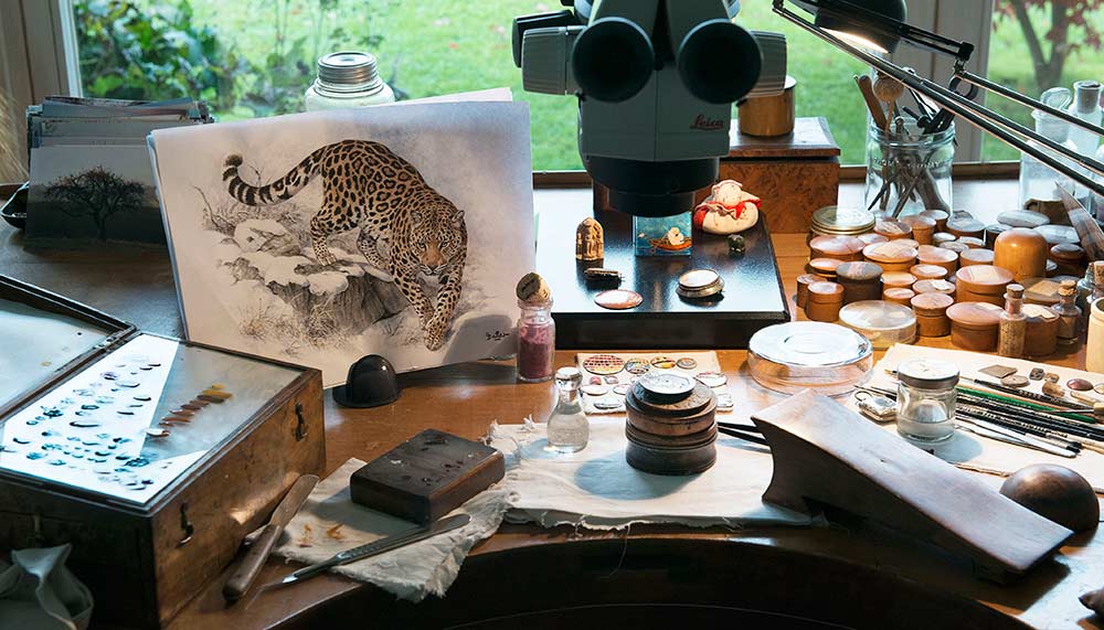 Anita Porchet's lim d'Hermes Pocket Panthere