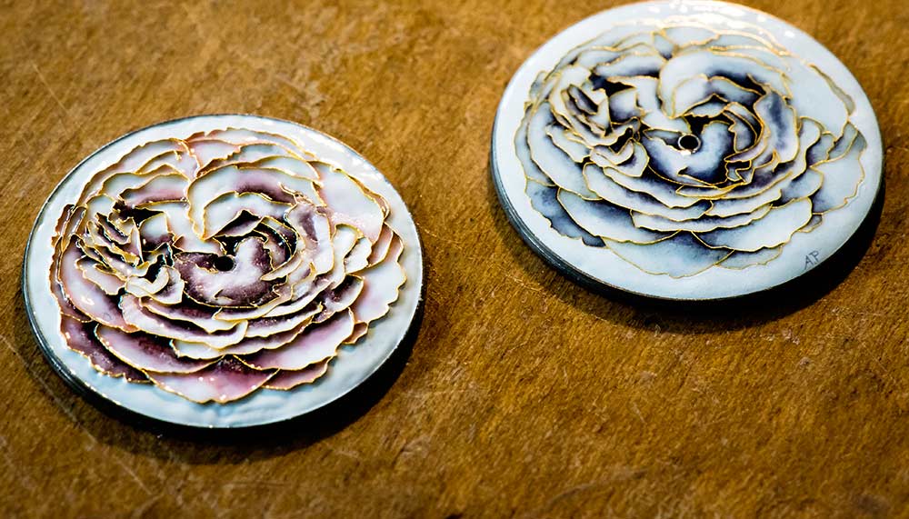 Enamel art by Suzanne Rohr