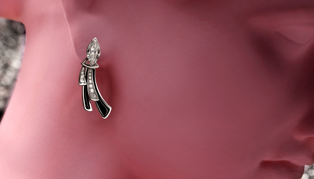 Bvlgari Wild Pop collection, Supreme Diamond Light earrings