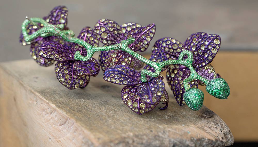 Chopard Red Carpet Collection 2018, Orchid Earrings