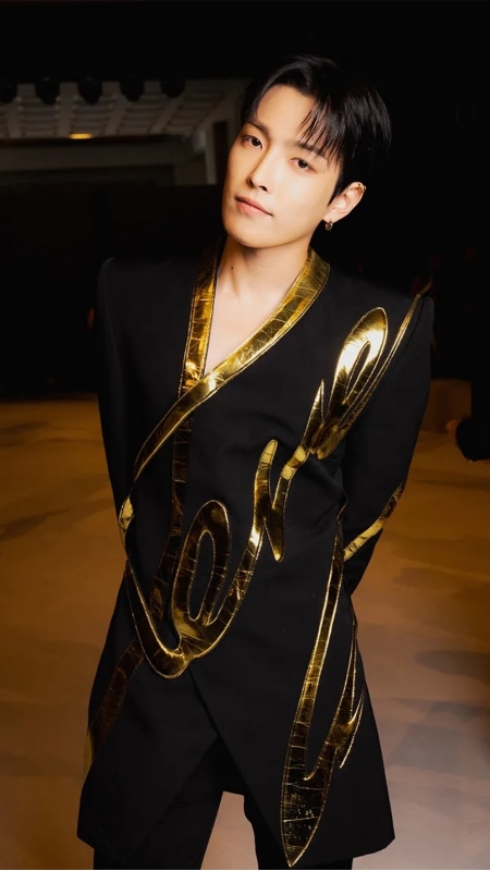 Hongjoong at Balmain.