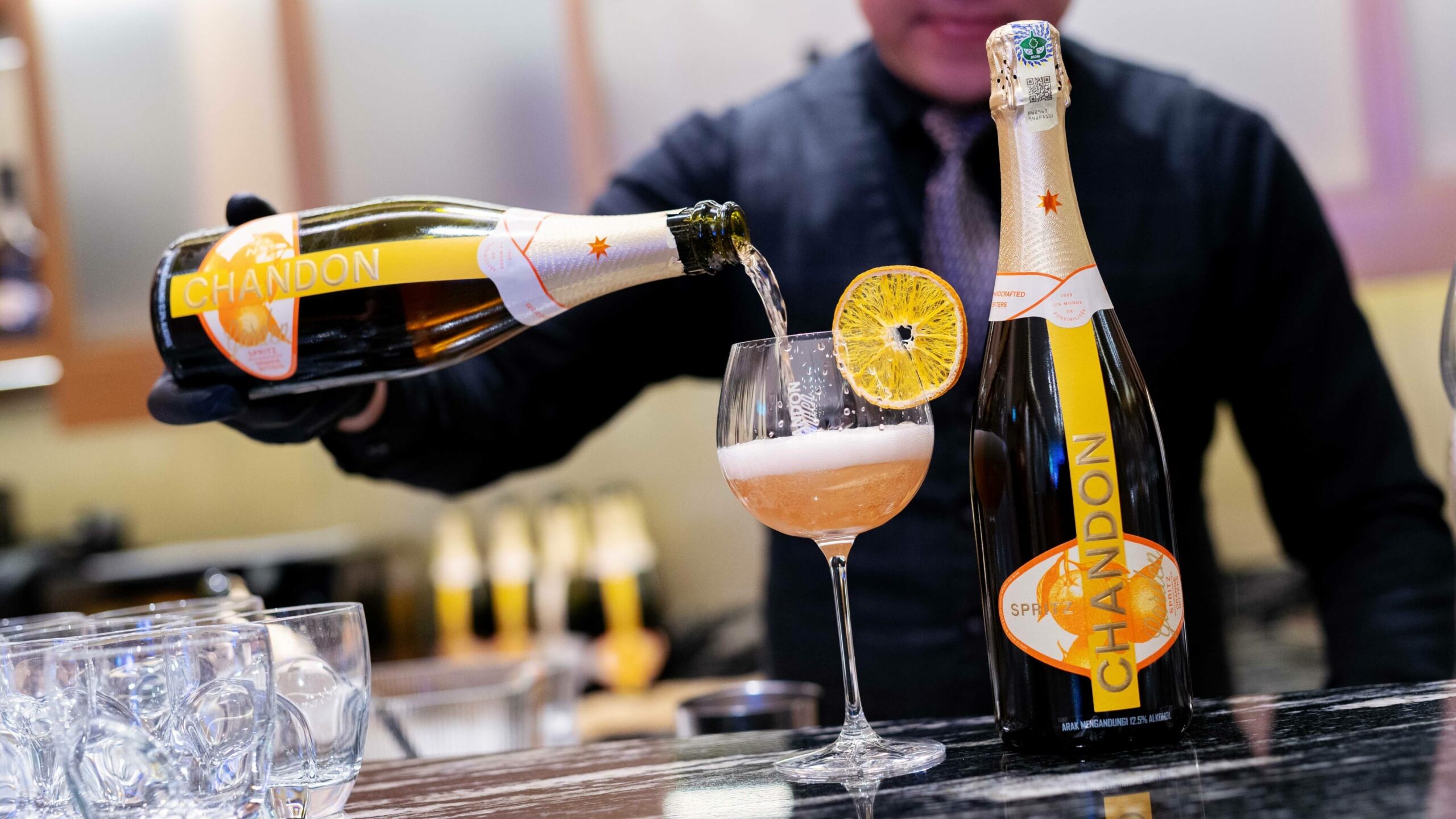 Chandon Garden Spritz blends Chandon’s sparkling wine with refreshing orange, spice and bitters.