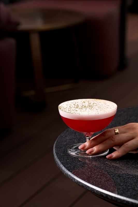 On their signature cocktails, The Temptress