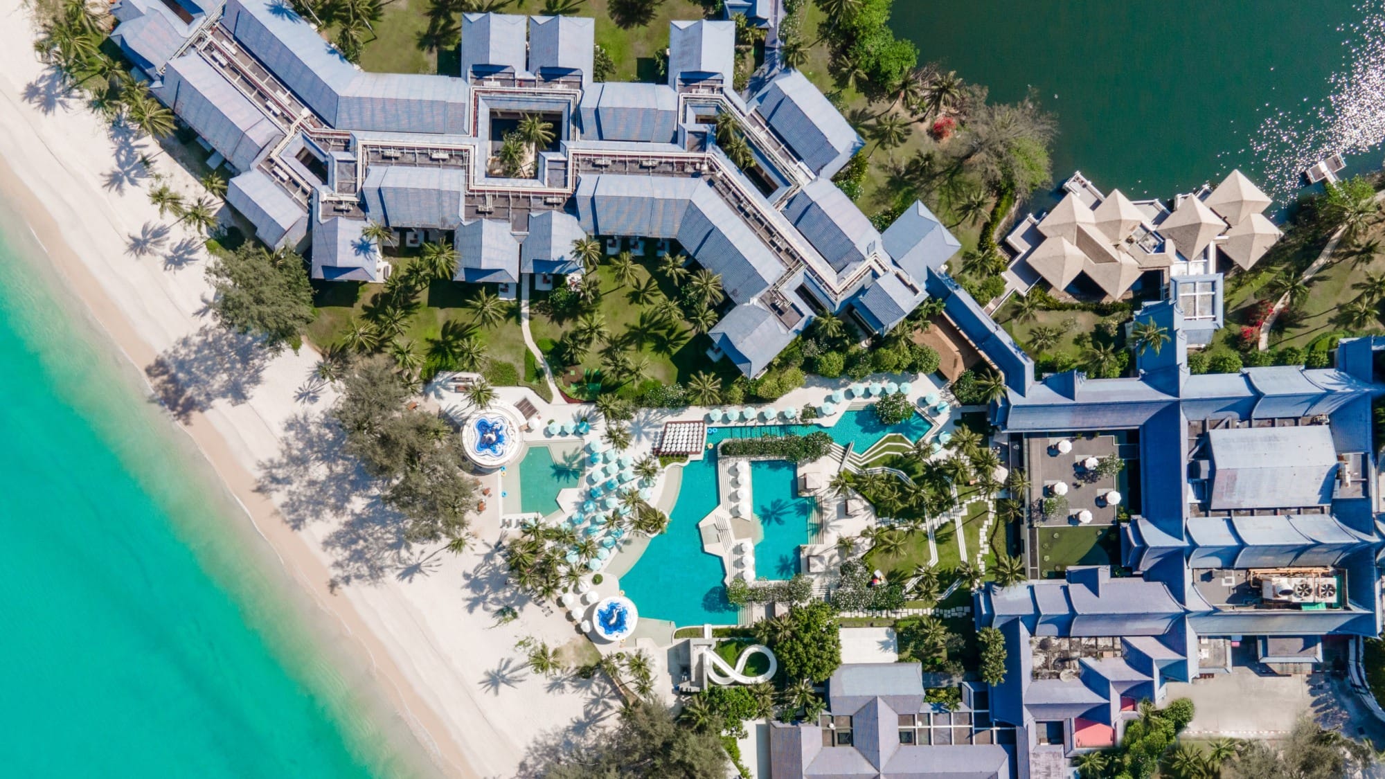 An aerial view of Saii Laguna Phuket.