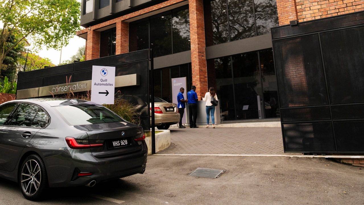 The exterior of The Conservatory, a five-storey addition to the Bukit Persekutuan neighbourhood.