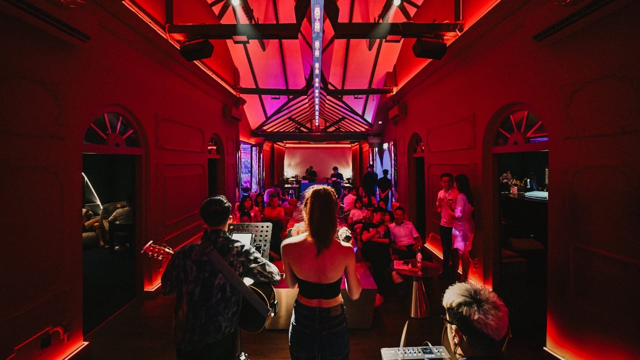 The Paparazzi Band performing at the after-party at SO-OD Bar.