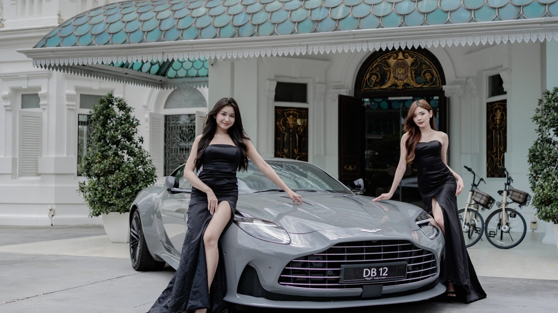 The DB12 boasts a redesigned front end with LED headlights and distinctive Daytime Running Lights.