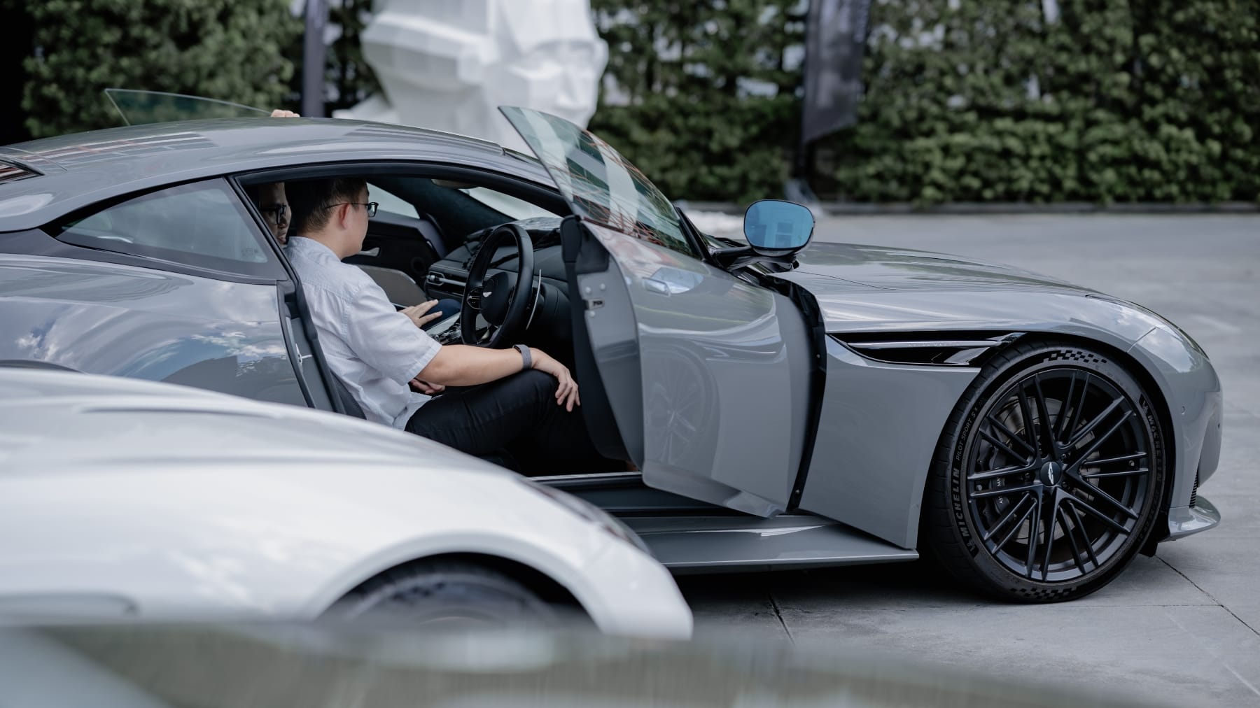 Guests enjoying the test-driving experience.