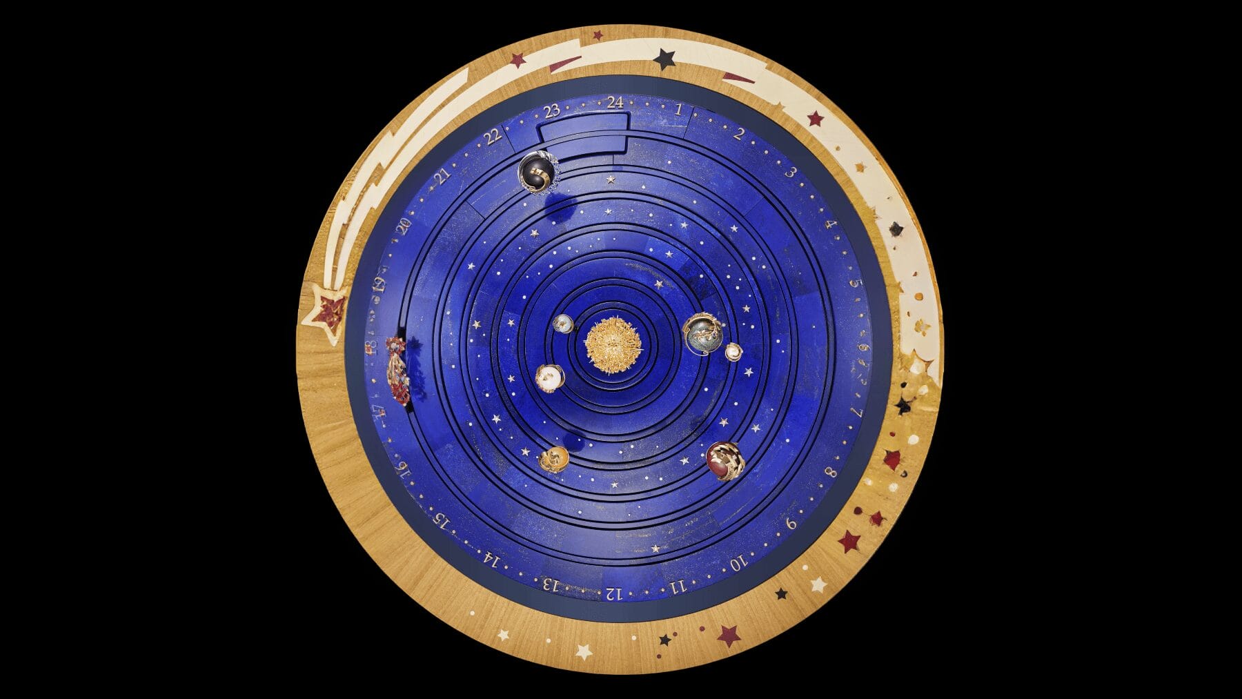 A top down view of the Planetarium.